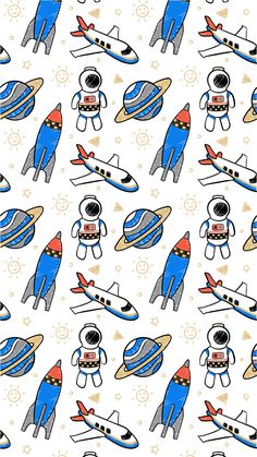 an image of a spaceman pattern that is very nice to use for wallpaper