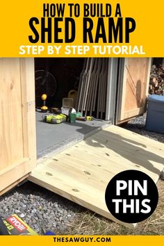 how to build a shed ramp with step by step instructions for building a shed ramp