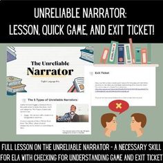 the unrifiable narrator lesson is available for kids and adults to learn how to use it