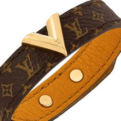 LOUIS VUITTON® - Essential V Bracelet - Brown V Bracelet, Christmas List 2022, Louis Vuitton Bracelet, Fancy Diamond Ring, Monogram Bracelet, Louis Vuitton Official Website, Perfect Model, Lv Handbags, Louis Vuitton Official