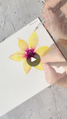 30K views · 448 reactions | Let’s paint a flower 🌸   Comment ‘brush’ if you would like a discount code for the brushes #watercolorflowers #watercolorartist #watercolorbeginners | blue.lisart.art