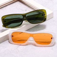 Introducing our stylish orange lens sunglasses - the perfect accessory for anyone looking to add a pop of color to their outfit. These sunglasses feature a sleek, lightweight frame and vibrant orange lenses that provide excellent UV protection. Key Characteristics: Lenses optical attribute: 100% UV400 Protection Lens Height: 36MM Lens Width: 65MM Shipping: Guaranteed safe + secure checkout 100% money back guarantee Not sold in stores, limited quantity available Orange Lens Sunglasses, Orange Maxi Skirt, Small Sunglasses, Functional Accessories, Orange Grey, Retro Sunglasses, Vibrant Orange, One Piece For Women, Your Eyes