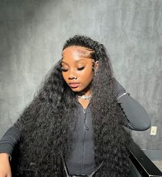 Bundle Hairstyles, Hairstyle Names, Hairstyle Inspo, Pretty Braided Hairstyles, Slick Hairstyles, Black Hairstyles, Front Lace Wigs Human Hair