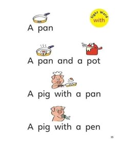 a pig with a pan and a pot on it's back is shown in this book