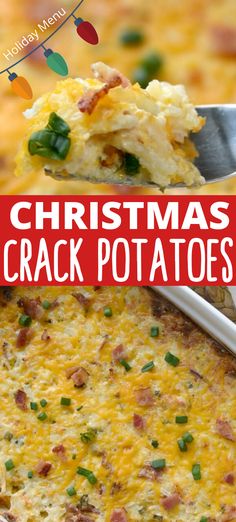 Easy Potato Casserole, Casserole Potatoes, Bacon Potato Casserole, Loaded Potato Casserole, Christmas Potatoes, Christmas Casserole, Breakfast Potato Casserole, Vegetable Casserole Recipes