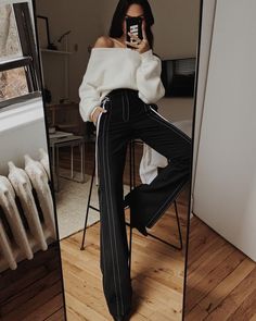 LINH NILLER (@linhniller) • Instagram photos and videos Long Trousers, Mode Inspo, 가을 패션, Petite Outfits, Looks Style, Teen Fashion, Look Fashion, Classy Outfits, Aesthetic Clothes