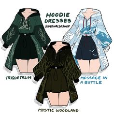 the hoodie dresses are designed to look like clothes