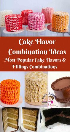 cake flavor combination ideas for most popular cake flavors and fillings