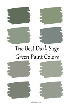 the best dark sage green paint colors