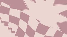 a pink and white checkered background with a large star on the middle one side