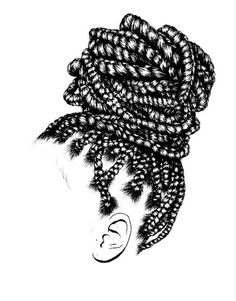 Twist Hairstyle Kids, Box Dreads, Luis Tattoo, Hair Salon Logos, Hair Illustration, Natural Hair Twists, Hair Icon