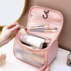 New products will be released in May 2024, welcome to buy! ! ! New Transparent Women's Makeup Scrub Wash Bag Pu Flip Wash Bag PVC Translucent Portable Storage Bag Features: High-quality materials: Of course, this makeup case can also be used as a personal toiletries case. Its surface is made of high-quality waterproof material. Compartment design: It is different from the single space cosmetic bags that were used in the past. It has a compartment design that makes it easy to organize and store y