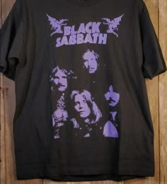 Heavy Metal Funny, Black Sabbath Shirt, Black Sabbath T Shirt, Metal Funny, Vintage Shirt Design, Rock Outfit