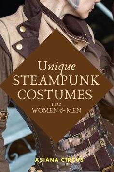 Explore some of the best steampunk Halloween costumes for women and men. Beautiful Victorian Steampunk costumes and accessories for cosplay events and Steampunk festivals. Steampunk Costumes For Women, Women’s Steampunk Costume, Steam Punk Costume Ideas, Steampunk Cosplay Female, Easy Steampunk Costume Diy, Steampunk Halloween Costumes Women, Steampunk Costumes Women, Steam Punk Fashion Women, Steam Punk Outfits Women