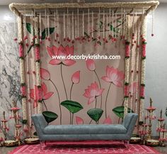 @decorbykrishna is taking orders for eco-friendly home based events decor, like Pellikuturu, Pellikoduku, Mehendi, Mangalasnanam, Seemantham, Gruhapravesam, Cradle AND Weddings @ banquets, convention halls & function halls. #halfsaree #half sareeceremony #saree ceremony#indian ceremony #telugu ceremony #halfsareefunction #eastcoasthalsaree #cinematichalfsaree #pubertceremony #northcarolinahalfsareedecoration #southcarolinahalfsareedecorations #saree function Indian Floral Decor, Saree Ceremony, Indian Ceremony, Saree Function, Home Flower Decor, Birthday Room Decorations, Destination Wedding Decor, Wedding Background Decoration, Housewarming Decorations