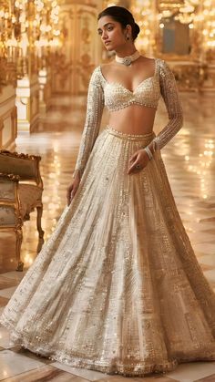 Gold Choli Blouse, Blouse For Lehenga Designs Latest, Full Sleeves Lehenga Designs, Full Sleeves Blouse Design For Lehenga, Gold Lehenga Blouse, Full Sleeve Lehenga Indian Weddings, Full Sleeve Lehenga Blouse, Full Sleeves Lehenga Blouse, Latest Net Blouse Designs Pattern