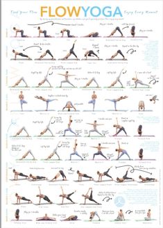 the flow yoga poster shows how to do it