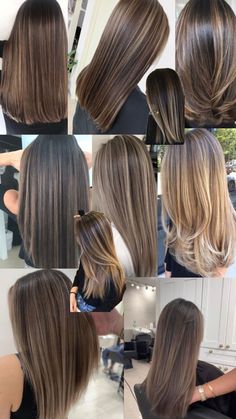 Highlights Brown Hair Balayage, Light Brunette Hair, Balayage Straight Hair, Rambut Brunette, Cotton Candy Hair, Trending Hair, Black Hair Balayage, Brown Hair Looks, Brown Hair Inspo