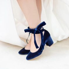 Blue Velvet Shoes, Navy blue Velvet Bridal Heels, Burgundy Wedding Shoes, Ankle Bride Shoes, Bridal High Heels Stiletto Classic shoes with pointed toes are made of eco suede. It is secured to the wrist with a buckle with an adjustable strap. Soft insole made of eco leather provides high wearing comfort. The shoes are placed on a heel in the shape of a pole. They can be paired wonderfully with dresses, smart trousers or jeans. Burgundy Wedding Shoes, Blue Velvet Shoes, Medium Heel Shoes, Hak Tinggi, How To Dye Shoes, Designer Wedding Shoes, Ivory Shoes, Velvet Tie, Satin Shoes