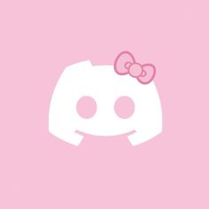 the hello kitty wallpaper is pink and has a bow on it's head