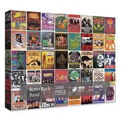 PRICES MAY VARY. ALL-IN-ONE PACKAGE: The vintage puzzles 1000 piece, a sturdy rectangular box and an attractive poster. Finished size: 50*70cm/19.7*27.5inches. WELL MADE: The music puzzles for adults 1000 piece are made of odorless thick white cardboard. HD oil printing keeps classic rock puzzle always vivid. With the precise cutting technology, each piece of the rock band puzzles for adults 1000 piece can be perfectly fitted. RETRO ROCK BAND: The hard rock puzzle is interesting and entertaining Vintage Puzzles, Puppy Puzzle, Music Clipart, Rock Band Logos, Map Puzzle, Perfect Music, Rock Artists, Music Decor, Band Music