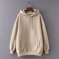 Thickened Soild Color Hoodie Hoodie Hood, Women Hoodies, Couples Sweatshirts, Winter Sweatshirt, Tracksuit Women, Cotton Hoodie, Fall Sweaters, Japanese Fashion, Fashion Tops