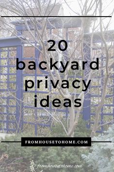 Backyard Privacy Ideas For Screening Neighbors Out | Arbors and Pergolas Lattice Privacy Fence, Backyard Privacy Ideas, Lattice Privacy Screen, Privacy Ideas, Bamboo Privacy, House To Home, Too Close For Comfort, Diy Trellis