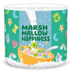 a bowl of marshmallow happiness cereal