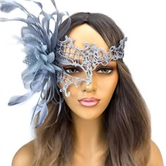 Masquerade Mask Ideas, Burlesque Theme, Mask With Feathers, Lace Masquerade Mask, Masquerade Ideas, Phantom Mask, Lace Masquerade Masks, 18th Birthday Outfit, Prom Costume