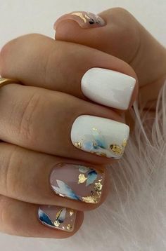 Milky Nails, Kandy, Classy Nails, Chic Nails, Fancy Nails, Short Acrylic Nails, Nail Polishes, Gorgeous Nails, Flower Nails