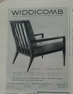 1956 Widdicomb mid-century modern furniture Walnut classic chair vintage ad | eBay Chair Vintage, Magazine Advertisement, Contemporary Furniture Design, Mid Century Modern Furniture, Solid Walnut, Grand Rapids, Room Set, West Virginia, Contemporary Furniture