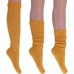 These Womens Trendy Socks Can Be Worn Pulled Up to Your Knees to Make Knee High Socks to Wear with Your Boots or Scrunched Down to Your Ankles for a Timeless Look in Your Sneakers. Made of 85% Cotton 13% Polyamid 2% Elasthane. Perfect for Wear During All Seasons as You Can Wear Them with Your Desired Footwear at The Length You Like. These Womens Warm Socks are Great for Relaxing Around The House and for Pairing with Shoes Such as Sneakers Flats Sandals or Boots. These Slouch Socks Come in Multip Trendy Socks, Slouch Socks, Sock Crafts, Golden Rod, Iconic Fashion, Flats Sandals, Socks For Women, Warm Socks, Socks And Hosiery