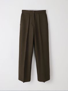 Editor's NotesThis product is a pair of wide-fit pleated trousers that exemplify a timeless classic style. The fabric is a wrinkle-resistant polyester-rayon blend, selected for both comfort and warmth. The interior is lined with a soft material to enhance the cozy feel.- The trousers boast a sophisticated mélange texture and crisp pleat details, contributing to an elegant and refined appearance.- Classic wide-fit trousers with pleat detailing for a timeless style.- Made from a wrinkle-resistant polyester-rayon blend fabric.- Lined with a soft material for enhanced comfort and warmth.- Features a luxurious mélange texture for an elegant look.Measurements(in.)Size: Size (S/M)- Length: 40.94 / 41.73- Waist: 13.78 / 14.76- Hip: 19.69 / 20.08- Front Rise: 12.40 / 12.40- Thigh: 11.81 / 12.20- Ch Pleated Wide Leg Workwear Pants Ankle-length, Pleated Wide Leg Ankle-length Pants For Workwear, Pleated Ankle-length Wide Leg Work Pants, Pleated Solid Wide Leg Pants For Work, Classic Pleated Wide Leg Pants, Pleated Straight Hem Pants For Work, Timeless Classic Style, Pleated Trousers, Fitted Trousers