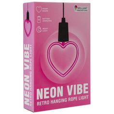 neon vibe refrigerating rope light in pink packaging