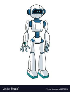 Simple Robot Drawing, Robot Vector Illustration, Robotics Drawing, Technology Drawing Ideas, Robot Illustration Design, Cute Robot Drawing, Cute Robot Illustration, Robots Illustration, Simple Robot