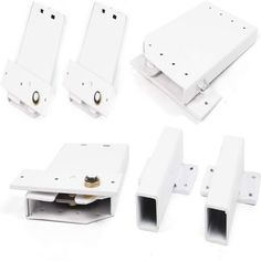 four different types of white electrical components