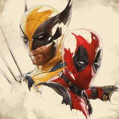 the deadpool and wolverine are in action