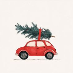 Christmas car christmas tree illustration. | free image by rawpixel.com / Boom Plant Christmas Tree, Christmas Tree Plant, Car Christmas Tree, Christmas Tree Illustration, Car Christmas, Christmas Car, Mood And Tone, Tree Illustration, About Christmas