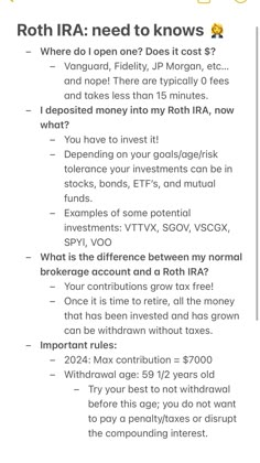 the text reads, roth ira need to know's