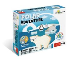 the polar adventure kit includes an ice bear and penguin