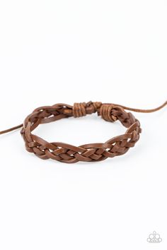 Rustic brown leather laces decoratively weave across the wrist, creating a rugged centerpiece. Features an adjustable sliding knot closure. Sold as one individual bracelet. 6/22/2021 Winter Jewellery, Sliding Knot Closure, Adjustable Sliding Knot, Leather Jewellery, Brown Leather Bracelet, Nickel Free Jewelry, Brown Bracelet, Jewelry Catalog, Sliding Knot