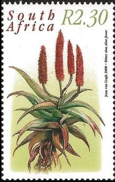 a stamp with some flowers on it