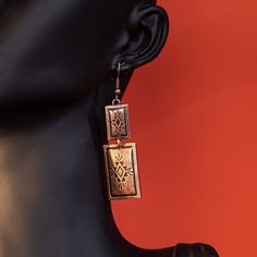 Aztec engraved design Approximately : 2" Length Aztec Earrings, Earrings Square, Engraved Design, Square Earrings, Sheet Of Paper, Silver Earrings, Dangle Earrings, Square, Silver