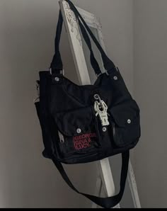 Grunge School Bag, Grunge Bags, Postman Bag, Charmmy Kitty, Digital Closet, Easy Trendy Outfits, Bags Aesthetic, Edgy Outfits