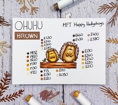 an image of a happy birthday card with the words ohuhu and two lions