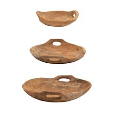 PRICES MAY VARY. These teak wood bowls are perfect for serving guests in style Has handles for easy transportation Comes in a set of 3 Each one will slightly vary Approximately 15.75" Round x 4"H, 11.75" Round x 2.75"H & 8" Round x 2-1/4"H Bowls With Handles, Wood Serving Bowl, Craft Cart, Teak Bowl, Serving Bowl Set, Dining Table Centerpiece, Creative Co Op, Wood Display, Wood Tray