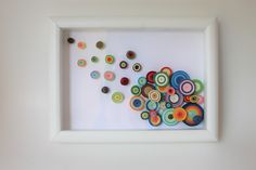 a white frame with some buttons in it