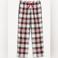 Old Navy Womens Flannel Pajama Pants White Tartan Plaid 2x Christmas Winter Xmas Condition: Brand New With Tags Size: Women's 2x Inseam: 31.5 Inches Description: Drawstring Waist Side Pockets Pull-On Style 100% Cotton Soft Flannel Material Sits Just Below Waist Straight Thigh And Leg Hits Below Ankle Bundle Discounts Available Fast Shipping 5 Star Seller Tags: Old Navy Women's Woman Womens Women Teen Girls Flannel Pajama Pants Pjs Sleepwear Christmas Winter White Red Tartan Plaid Match The Fam C Pants Pjs, Christmas Pj Pants, Cute Christmas Pajamas, Plaid Pjs, Womens Flannel, Old Navy Pajamas, Christmas Pajama Pants, Girls Flannel, Christmas Flannel