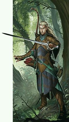 Eladrin Ranger, Building Artwork, Elf Archer, Fantasy Elf, Elf Ranger, Male Elf, Elf Warrior, Rp Characters, Elves Fantasy