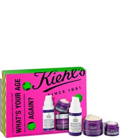 What It Is:This set of anti-aging skincare essentials features Kiehl's gentle Retinol&#x2C; youth-boosting eye cream and multi-benefit moisturizer to help visibly reduce wrinkles and smooth fine lines to reveal younger-looking skin. $201 Value&#033;Gift Set Includes:1-oz. Retinol Skin-Renewing Daily Micro-Dose Serum1.7-oz. Super Multi-Corrective Anti-Aging Face & Neck Cream0.5-oz&#04 Gentle Retinol, Smooth Skin Texture, Aging Face, Skincare Essentials, Eye Anti Aging, Skincare Gift Set, Anti Aging Face, Male Grooming, Anti Aging Treatments